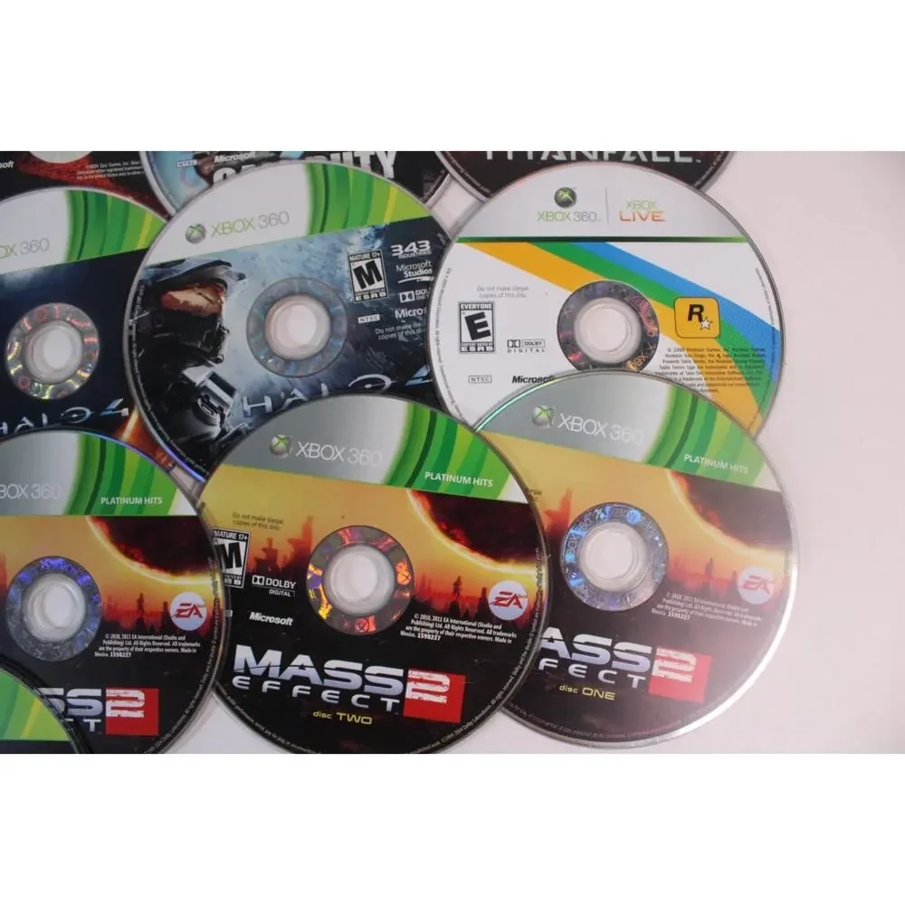 Microsoft Xbox 360 Game Bundle - Lot of 25 Games Disc only, untested 55E